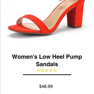 red low heel size 9.5